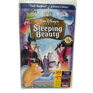 Sealed Walt Disney's Masterpiece Sleeping Beauty VHS Tape